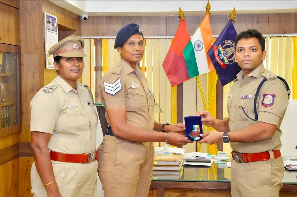வெண்கல பதக்கம் பெற்ற தேனி சிங்கப்பெண்...!!!