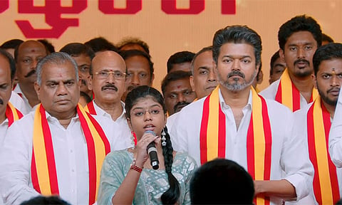 தவெக வேட்பாளர் பட்டியலை வெளியீடு..! களத்தில் சினிமா பிரபலங்கள்...! 