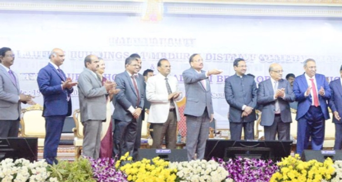 மதுரையில் புதிய கூடுதல் நீதிமன்றம் கட்டிடம்...! உச்ச நீதிமன்ற நீதிபதி...! பங்கேற்பு...!